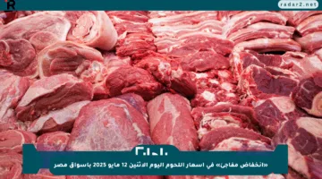 «انخفاض مفاجئ» في أسعار اللحوم اليوم الإثنين 12 مايو 2025 بأسواق مصر